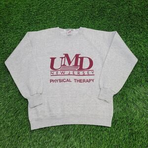 Vintage 80s UMD New-Jersey Sweatshirt Womens Medium 19x23